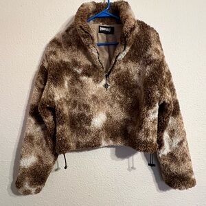 DARKER WAVS REVERB DESERT CAMO SHERPA PULLOVER